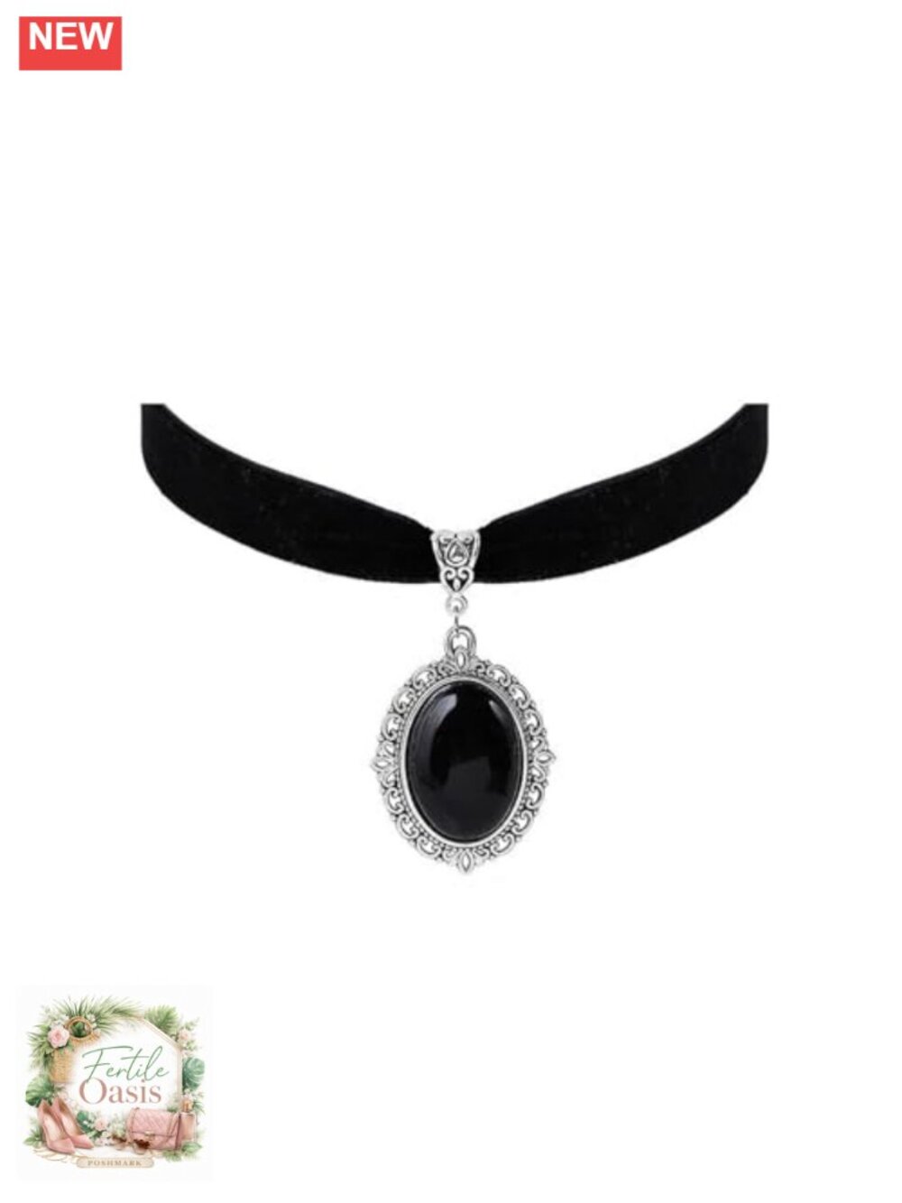 Gothic Choker Necklace Women Velvet Chokers Victorian Vintage Halloween Jewelry